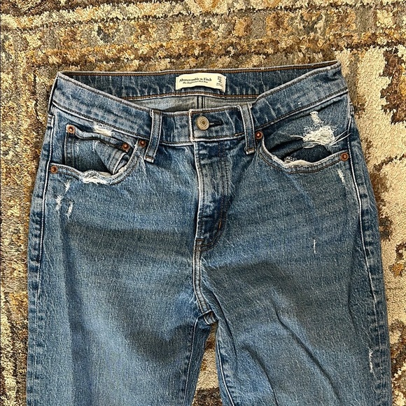 Abercrombie & Fitch The Boyfriend Mid Rise Jeans 27 - Picture 5 of 9